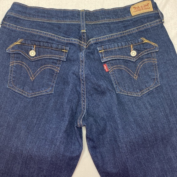 Levi's 515 boot cut blue jeans size 8 - Picture 4 of 12